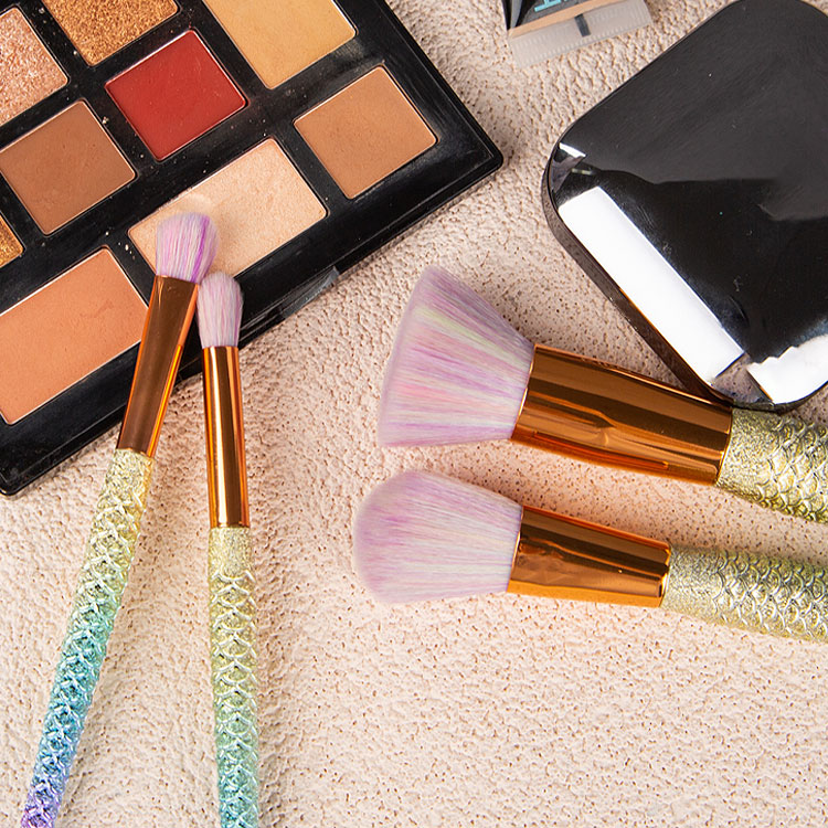 5 Pcs-set Gradient Color Mermaid Makeup Brushes