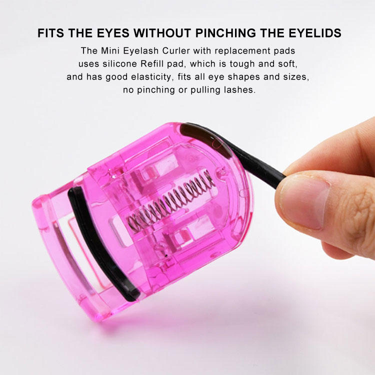 Plastic Mini Cute Styling Portable Eyelash Splint with Silicone Pad