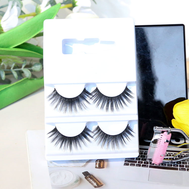 Two-Sets Packed 3D Ultra Light Soft Comic Style Grafted False Eyelashes
