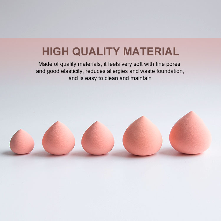 Wet and Dry Beauty Egg 4-pcs Sets Makeup Sponge with Plastic Bottle
