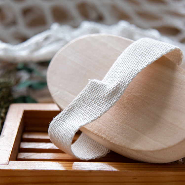 Oval shape anti cellulite dry body scrub natural boars wood bath brush