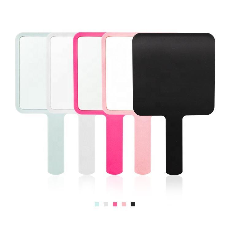 Custom Logo Portable Cute Square Handheld Makeup Mirror