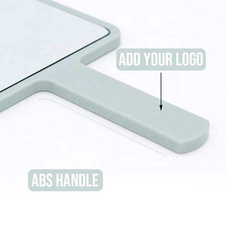 Custom Logo Portable Cute Square Handheld Makeup Mirror