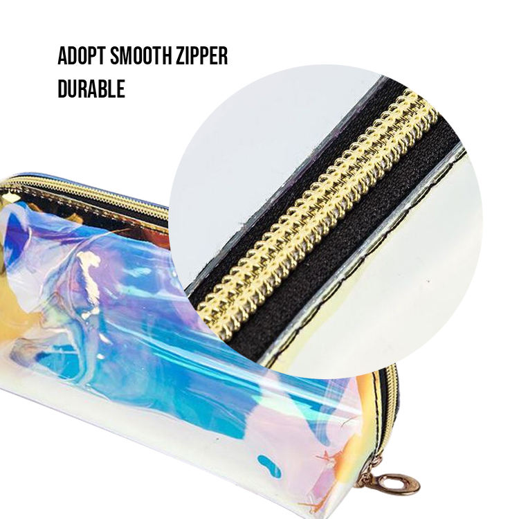 TPU PVC Material Custom Logo Transparent Makeup Bag For Woman