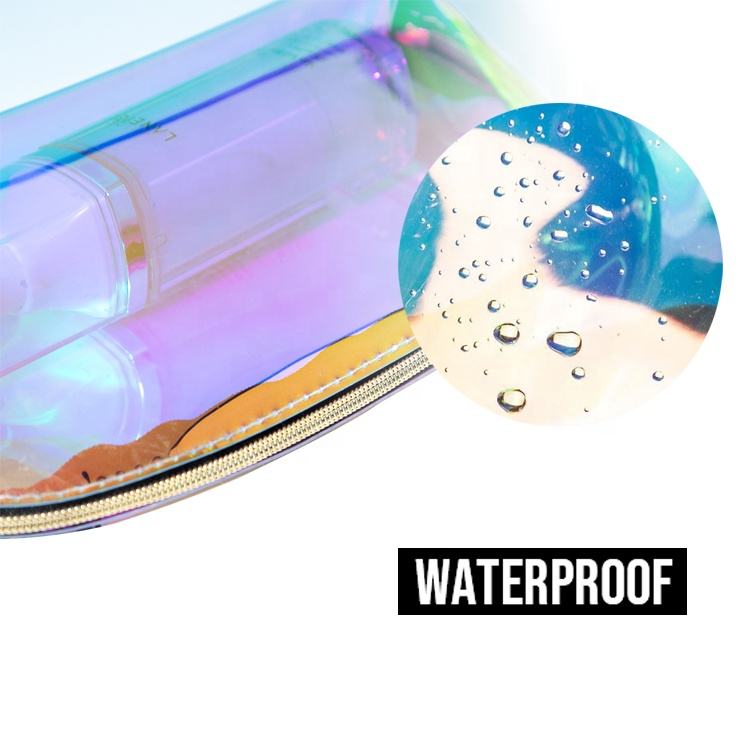 TPU PVC Material Custom Logo Transparent Makeup Bag For Woman
