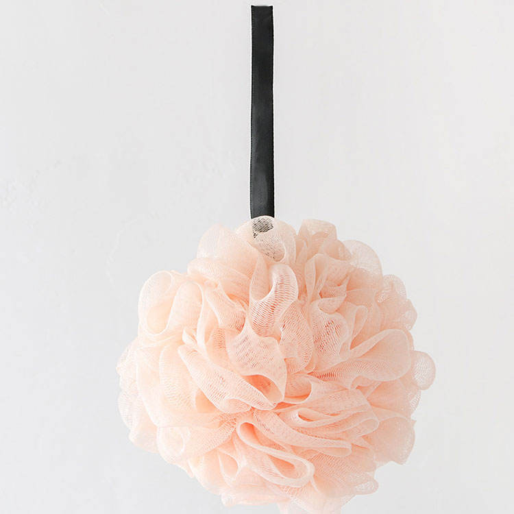 Single Color Soft Bathroom Bath Ball Bath Foaming Flower Bathing Sponge