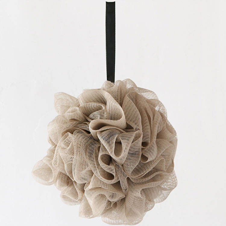 Single Color Soft Bathroom Bath Ball Bath Foaming Flower Bathing Sponge