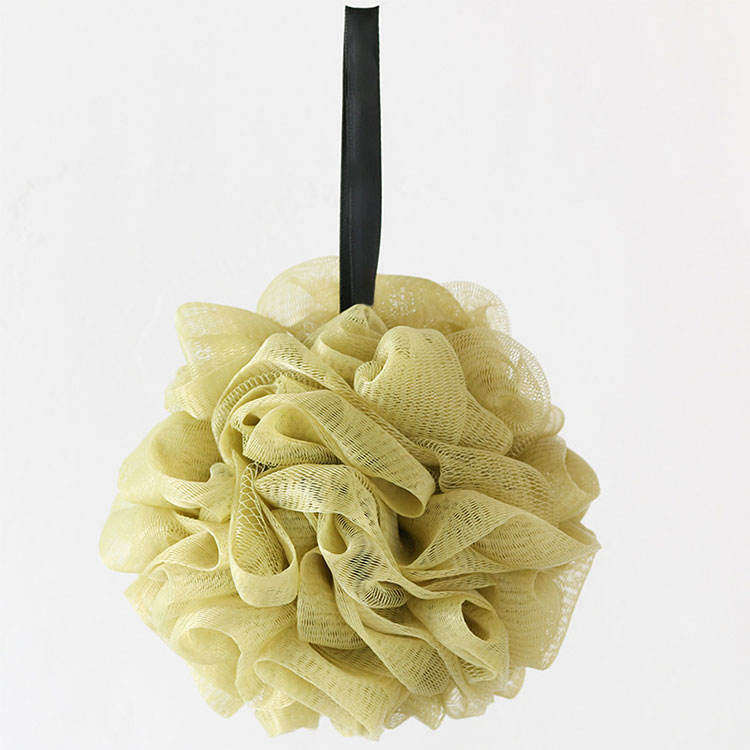 Single Color Soft Bathroom Bath Ball Bath Foaming Flower Bathing Sponge