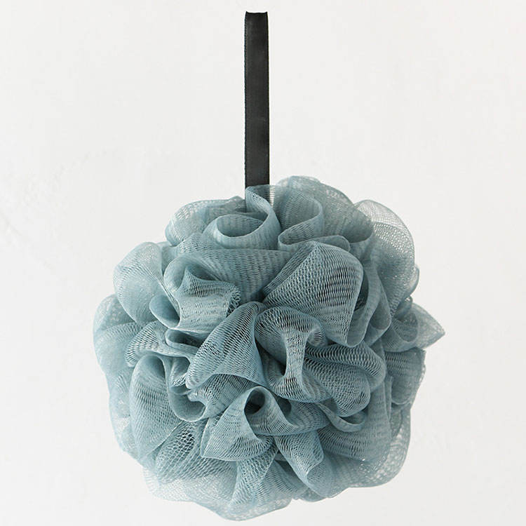 Single Color Soft Bathroom Bath Ball Bath Foaming Flower Bathing Sponge
