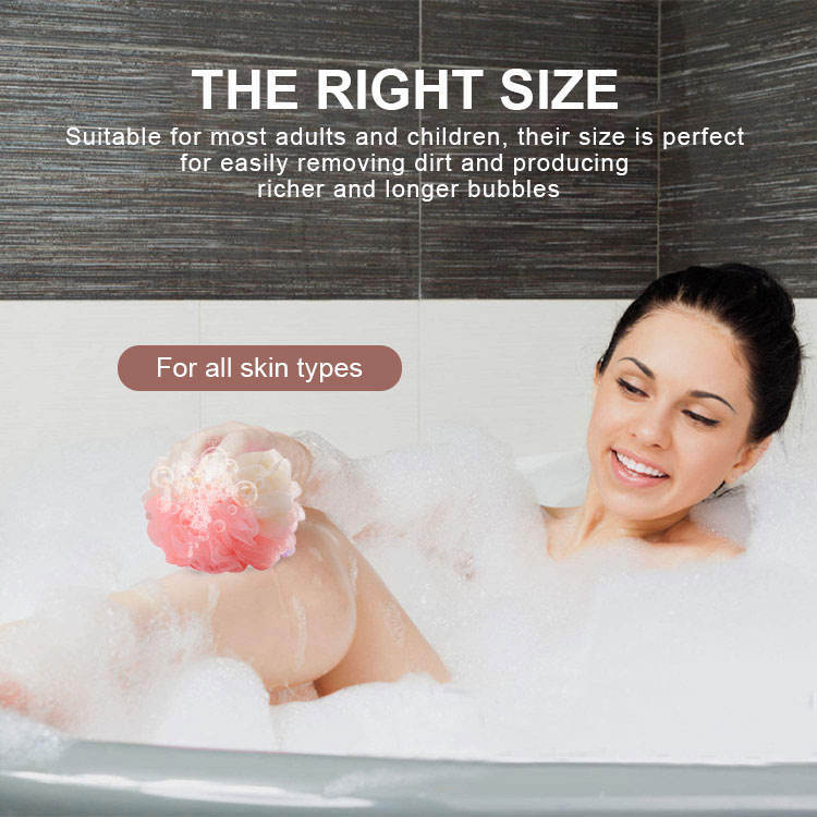 Large Double Bath Ball Scrub Bath Flower Foaming Bath Products
