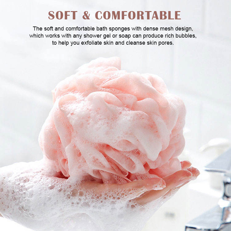 Large Double Bath Ball Scrub Bath Flower Foaming Bath Products