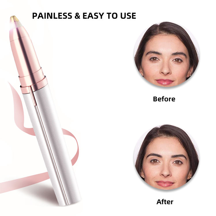 Makeup Tool Electric Charging Battery Eyebrow Trimmer With Led Light