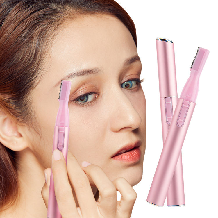Multifunctional Replaceable Knife Usb Charging Electric Eyebrow Trimmer with Comb