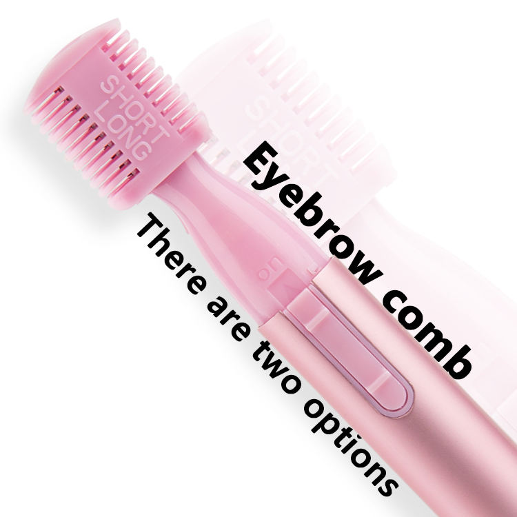 Multifunctional Replaceable Knife Usb Charging Electric Eyebrow Trimmer with Comb