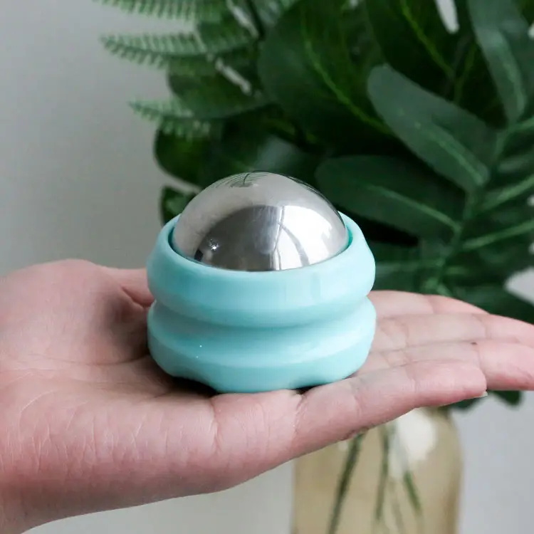 Facial Body Massager Roller Ball Ice Compress Stainless Steel Massage Ball