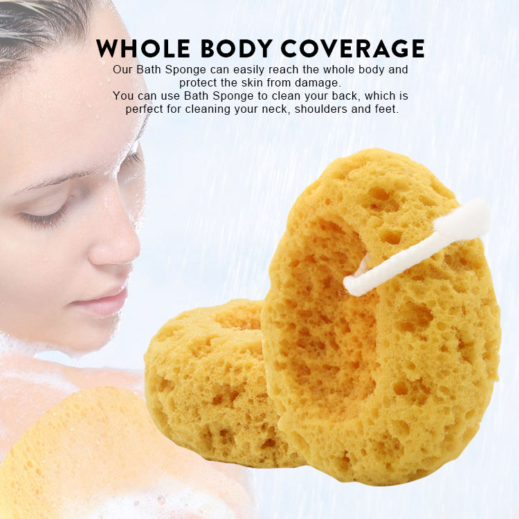 Yellow Bath Large Sponge Body Cleaner Adult Honeycomb sponge