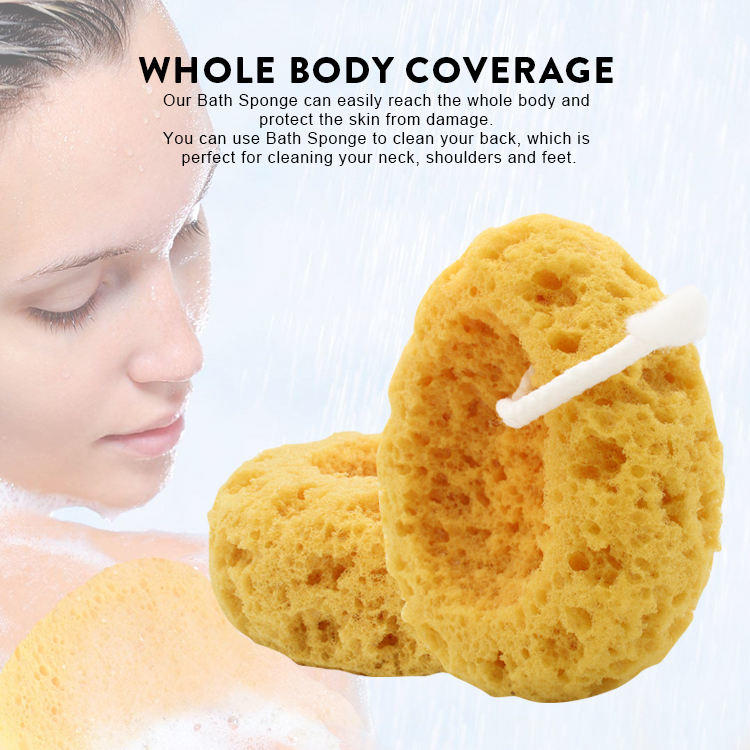 Yellow Bath Large Sponge Body Cleaner Adult Honeycomb sponge