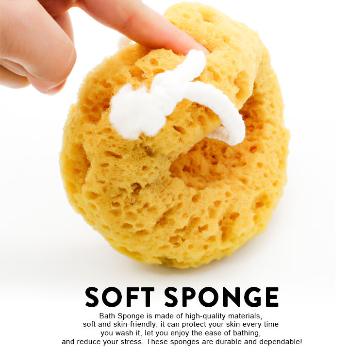 Yellow Bath Large Sponge Body Cleaner Adult Honeycomb sponge