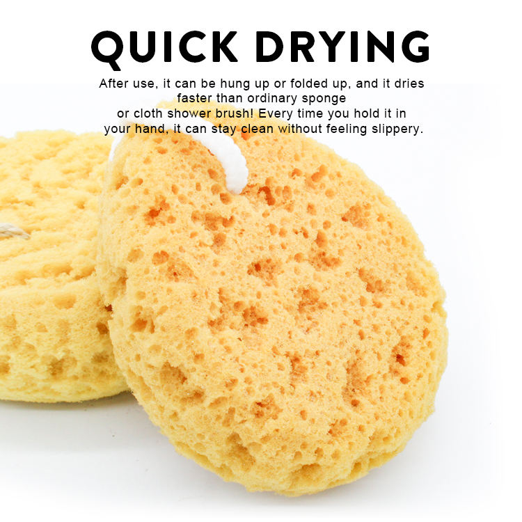 Yellow Bath Large Sponge Body Cleaner Adult Honeycomb sponge