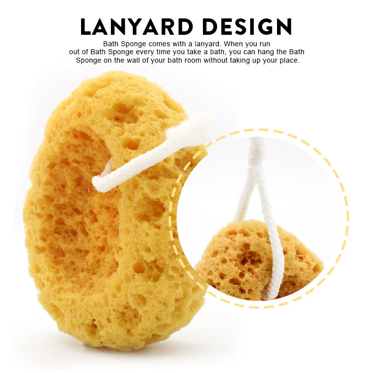 Yellow Bath Large Sponge Body Cleaner Adult Honeycomb sponge