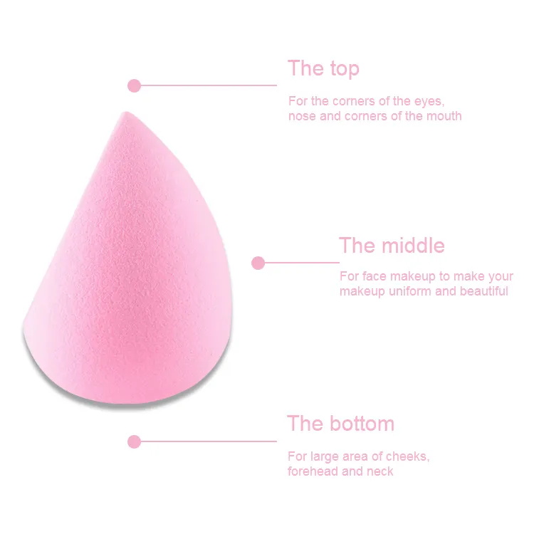 Heart Shape 2pcs Powder Puff Set Wet and Dry Dual Use Beauty Egg