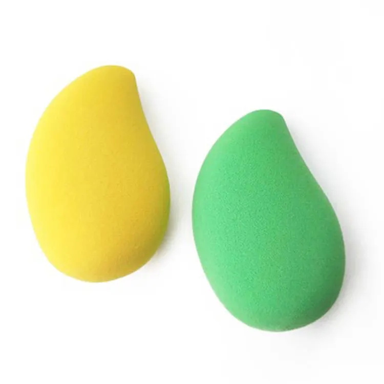 Mango Shape Powder Puff Beauty Egg Wet and Dry Soft Makeup Egg