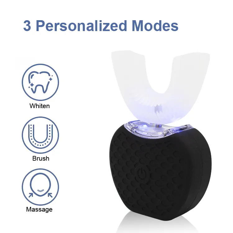 U-shaped Mouth Ultrasonic Rechargeable Silicone Electric Toothbrush