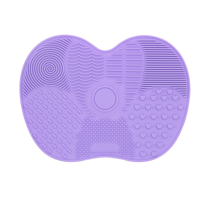 Silicone Apple Scrubbing Pad Beauty Tools Makeup Brush Cleaning Pad