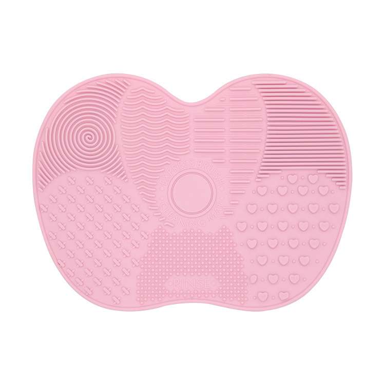 Silicone Apple Scrubbing Pad Beauty Tools Makeup Brush Cleaning Pad