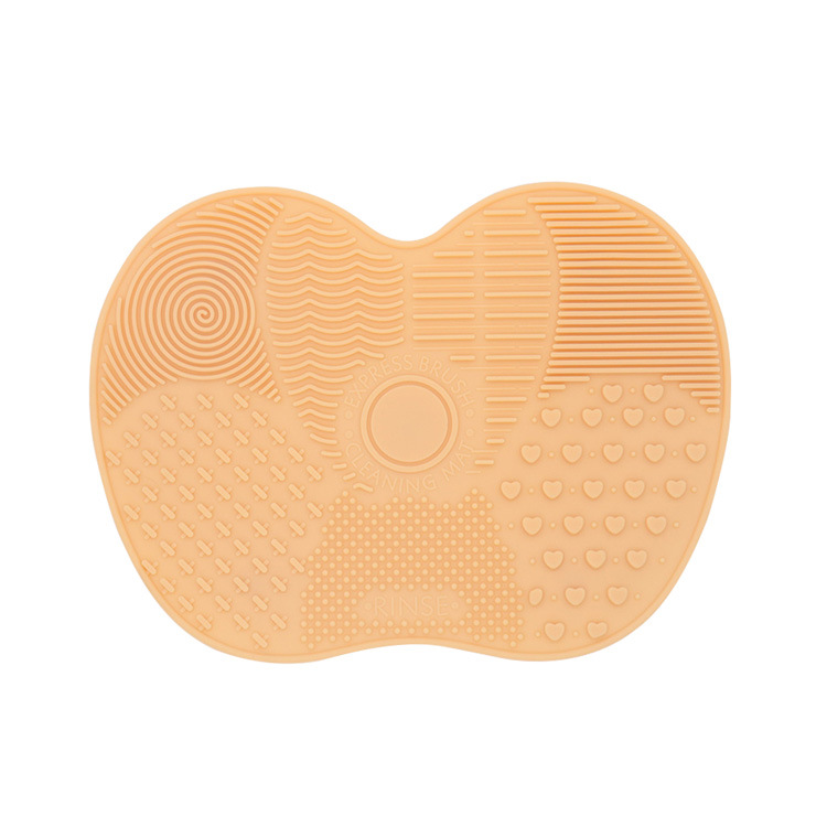 Silicone Apple Scrubbing Pad Beauty Tools Makeup Brush Cleaning Pad