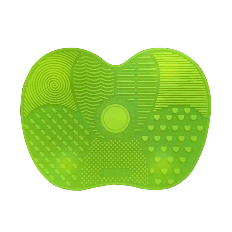 Silicone Apple Scrubbing Pad Beauty Tools Makeup Brush Cleaning Pad