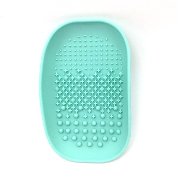 Silicone Round Brush Pad Square Makeup Brush Cleaning Pad