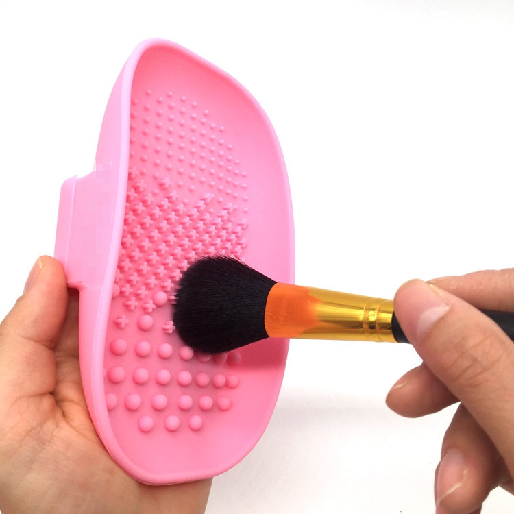 Silicone Round Brush Pad Square Makeup Brush Cleaning Pad