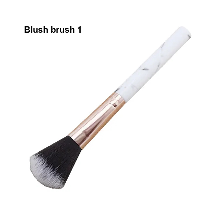 Single Marbling Makeup Brush Highlighter Blush Loose Powder flame-shaped Brush