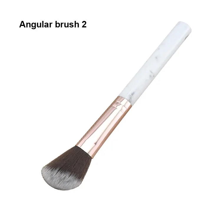 Single Marbling Makeup Brush Highlighter Blush Loose Powder flame-shaped Brush