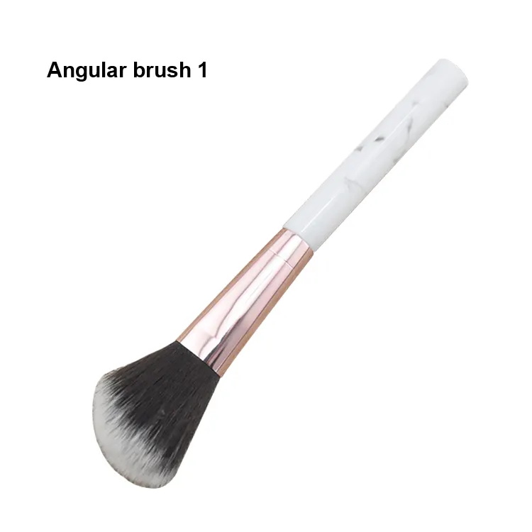 Single Marbling Makeup Brush Highlighter Blush Loose Powder flame-shaped Brush