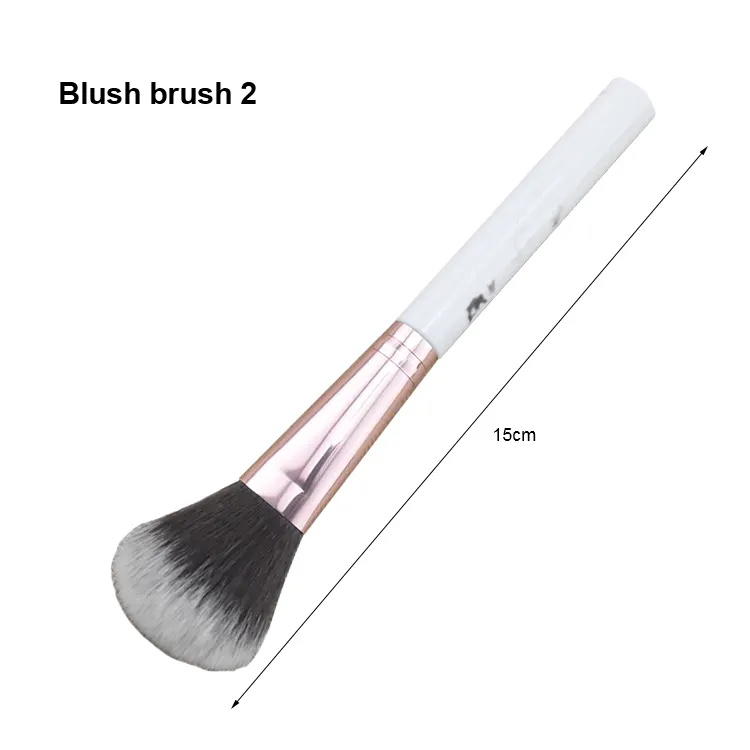 Single Marbling Makeup Brush Highlighter Blush Loose Powder flame-shaped Brush