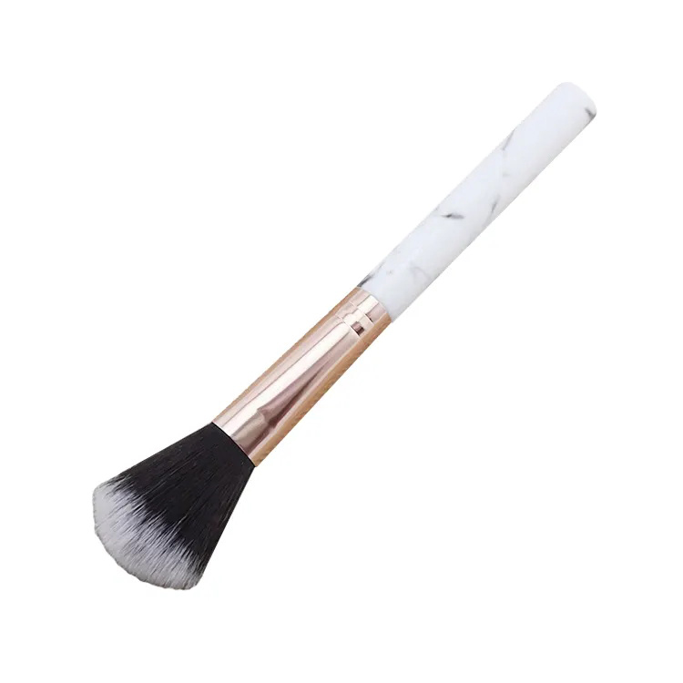 Single Marbling Makeup Brush Highlighter Blush Loose Powder flame-shaped Brush