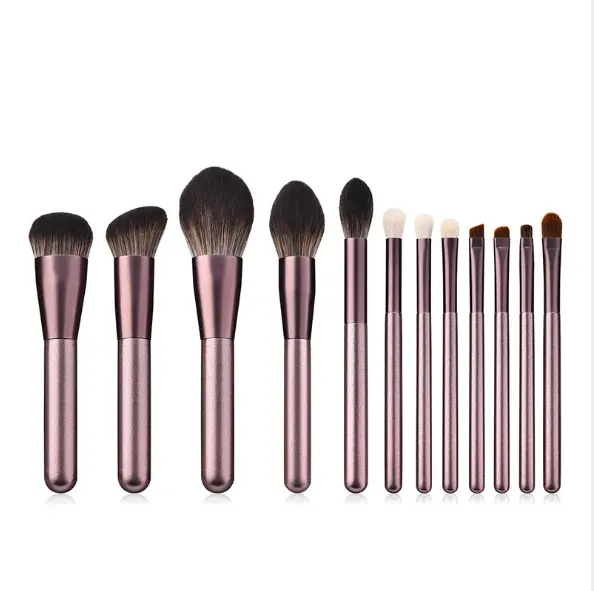 12 Pcs Beauty Tool Full Set Powder Blush Makeup Brush