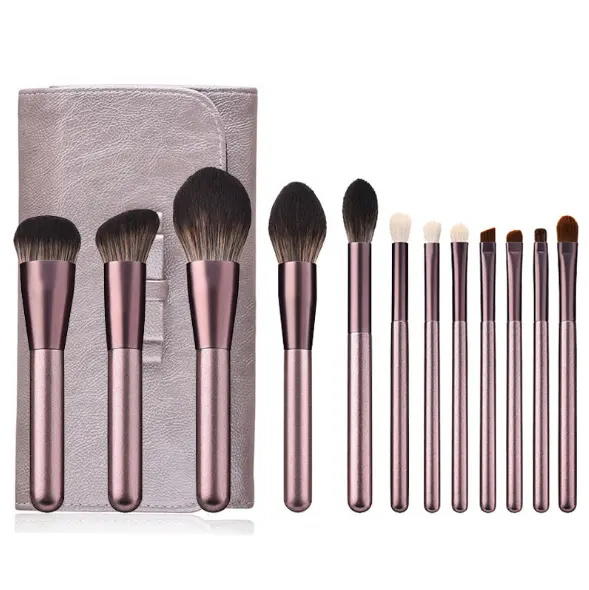 12 Pcs Beauty Tool Full Set Powder Blush Makeup Brush