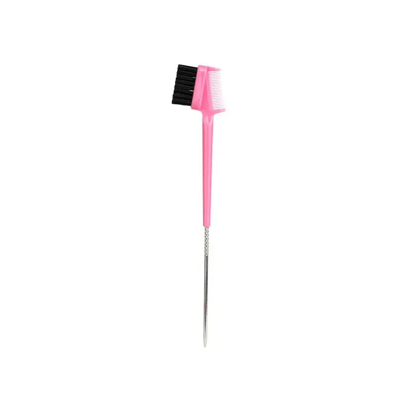 Steel Needle Fan Dual-use Head Broken Hair Mascara Eyebrow Brush