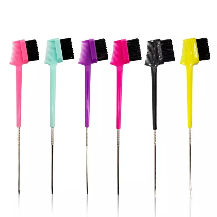 Steel Needle Fan Dual-use Head Broken Hair Mascara Eyebrow Brush