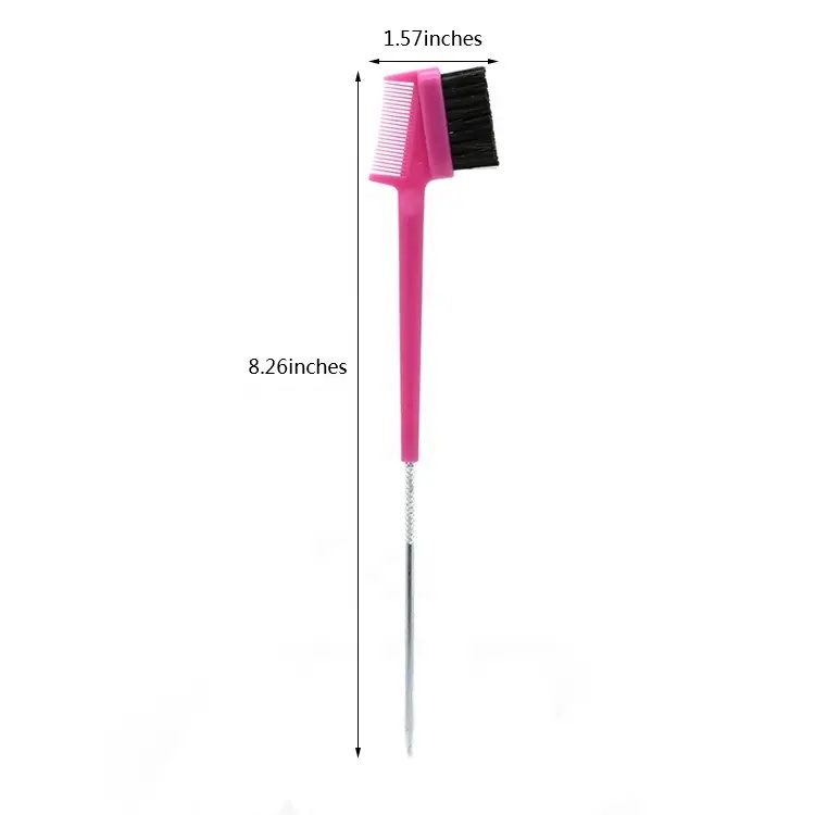Steel Needle Fan Dual-use Head Broken Hair Mascara Eyebrow Brush