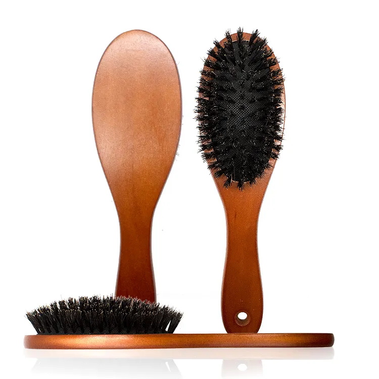 Lotus Whole Bristle Massage Comb Air Bag Wood Comb