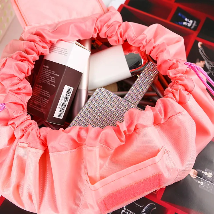 Drawstring Makeup Bag Travel Portable Lazy Organizer Bag