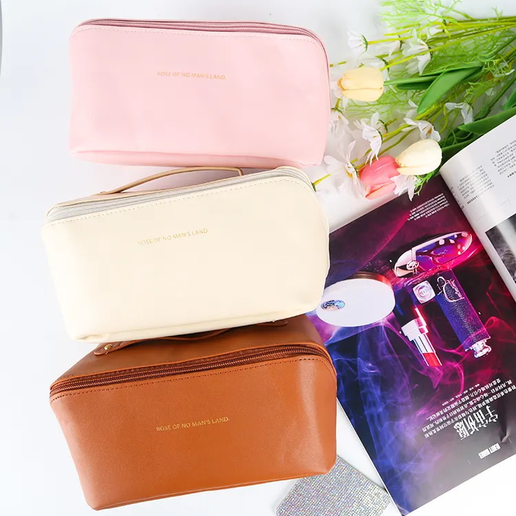 Women Large Capacity Portable Elegant Travel Cosmetics Toiletry Storage Bag