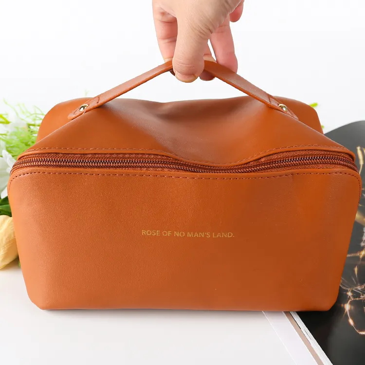 Women Large Capacity Portable Elegant Travel Cosmetics Toiletry Storage Bag