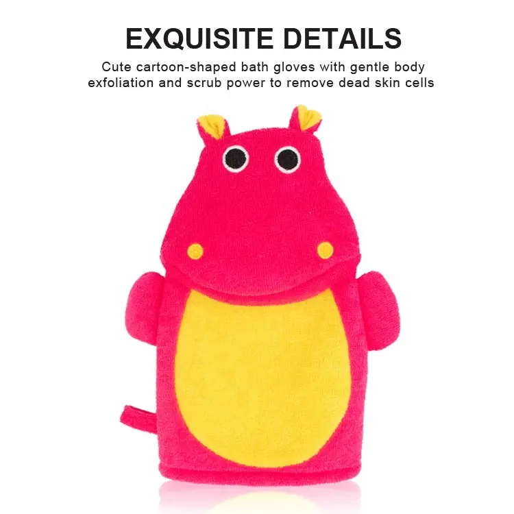 New Cartoon Cute Dual-use Bath Towel Gloves For Children
