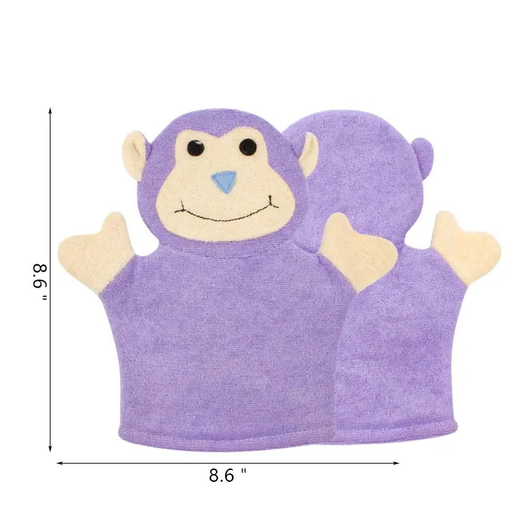 Cute Animal Bath Products Children Cartoon Bath Gloves