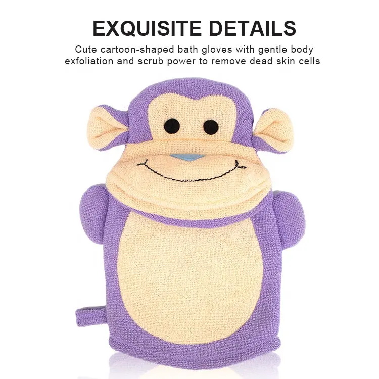 Cute Animal Bath Products Children Cartoon Bath Gloves